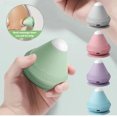 Силиконовый массажный мяч USB перезаряжаемый вибрирующий массажный мяч фитнес-массажер для мышц талии спины расслабляющий массажер для снятия боли