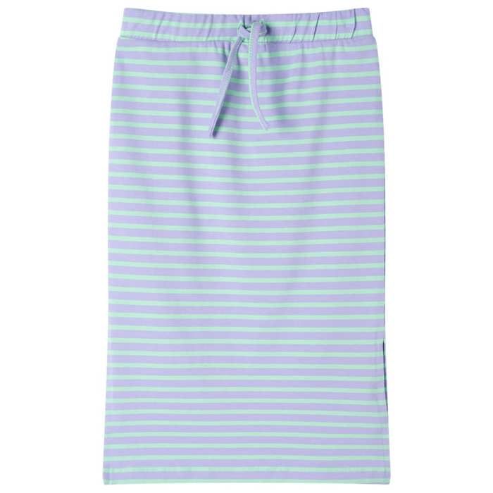 Children's Straight Skirt with Bright Mint Stripes 92/104/116/128/140