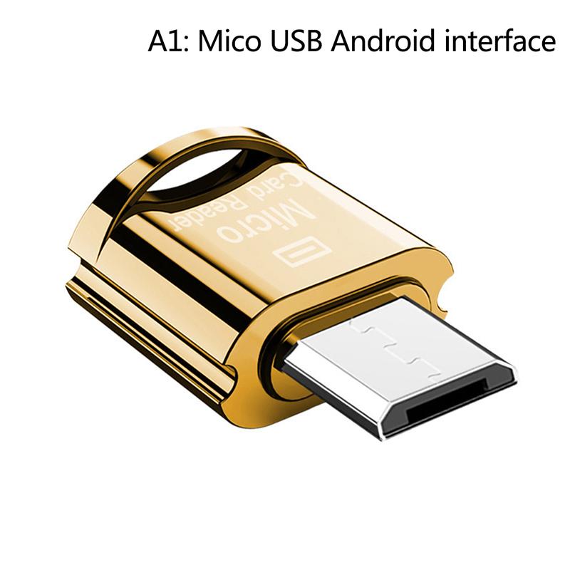 Высокоскоростное устройство считывания карт памяти Micro-USB/Type-C Tf Micro-Sd Otg