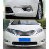 Хром ABS 2 шт. Передний противотуманный фонарь Брови для Toyota Sienna 2011 2012 2013 2014 2015-2017 Полоски Лампы Отделка Аксессуары