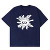 Новый модный бренд Eye of Truth Футболка с коротким рукавом Американское лето Простая повседневная хлопковая свободная парная футболка с коротким рукавом