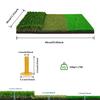 Golf Swing Trainer Hitting Mat 30*60Cm Indoor Outdoor Mini Practice Durable PP Grass Pad Backyard Exercise Training Mat Rubber