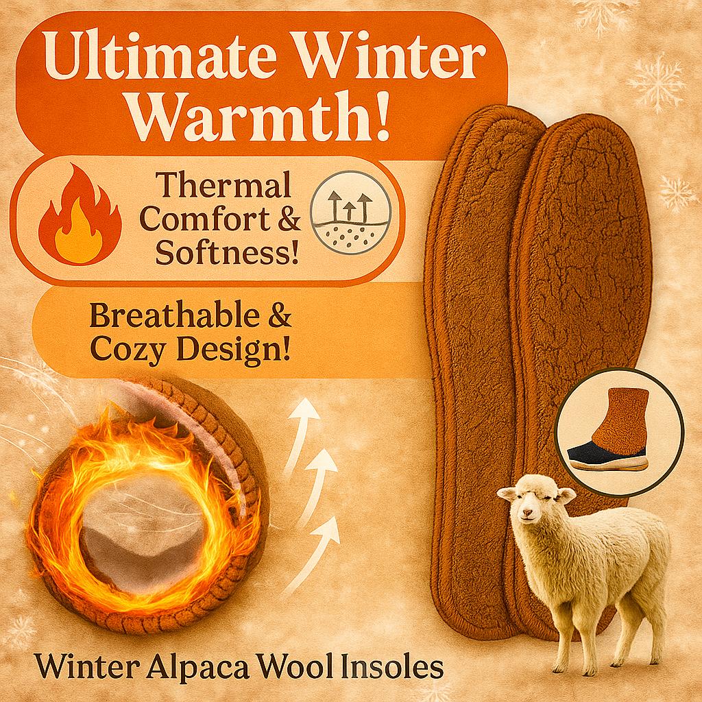 Winter Alpaca Wool Insoles Soft Plush Warm Thicken Foot Thermal Shoe Insole for Women Men Breathable Snow Boots Shoes Heat Pads