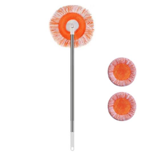 Швабра для уборки углов ванной комнаты, вращающаяся на 360 градусов, швабра из нержавеющей стали для влажной и сухой уборки поверхностей в ванной