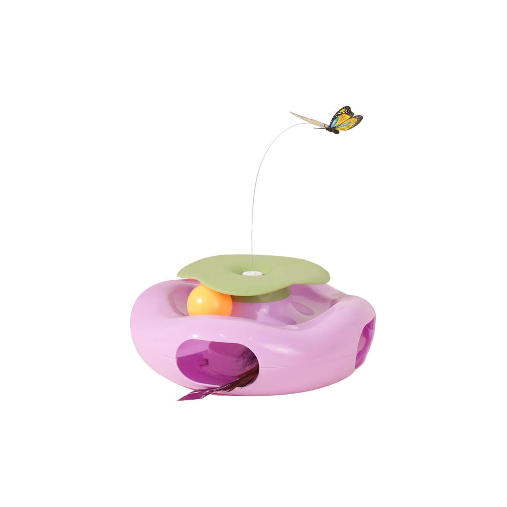 Электрическая игрушка для кошек Серия Автоматическая вращающаяся бабочка Трек Игровая тарелка Интерактивная игрушка для кошек