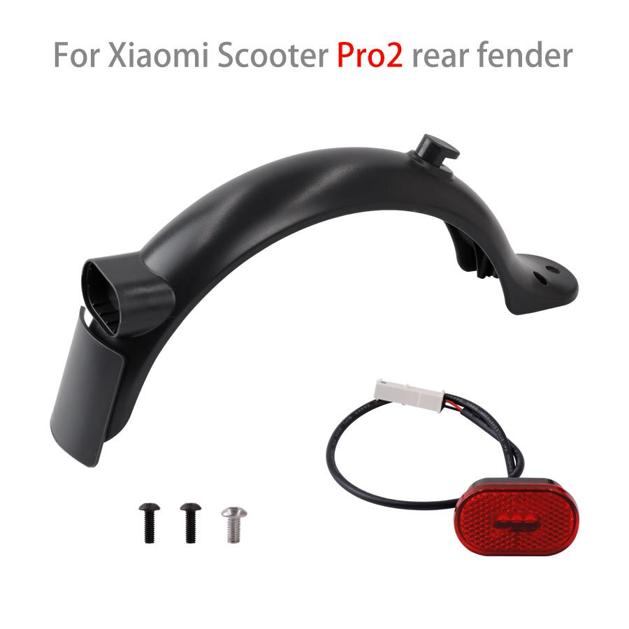 Upgraded Electric Scooter Rear Mudguard Fender Brake Taillight Replacement Accessories Parts for Xiaomi M365 Pro 2 1S Sets