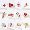 Nurse Cute Enamel Medical Brooches Heartbeat Shape Jewelry Colorful Stethoscope Hospital Doctor