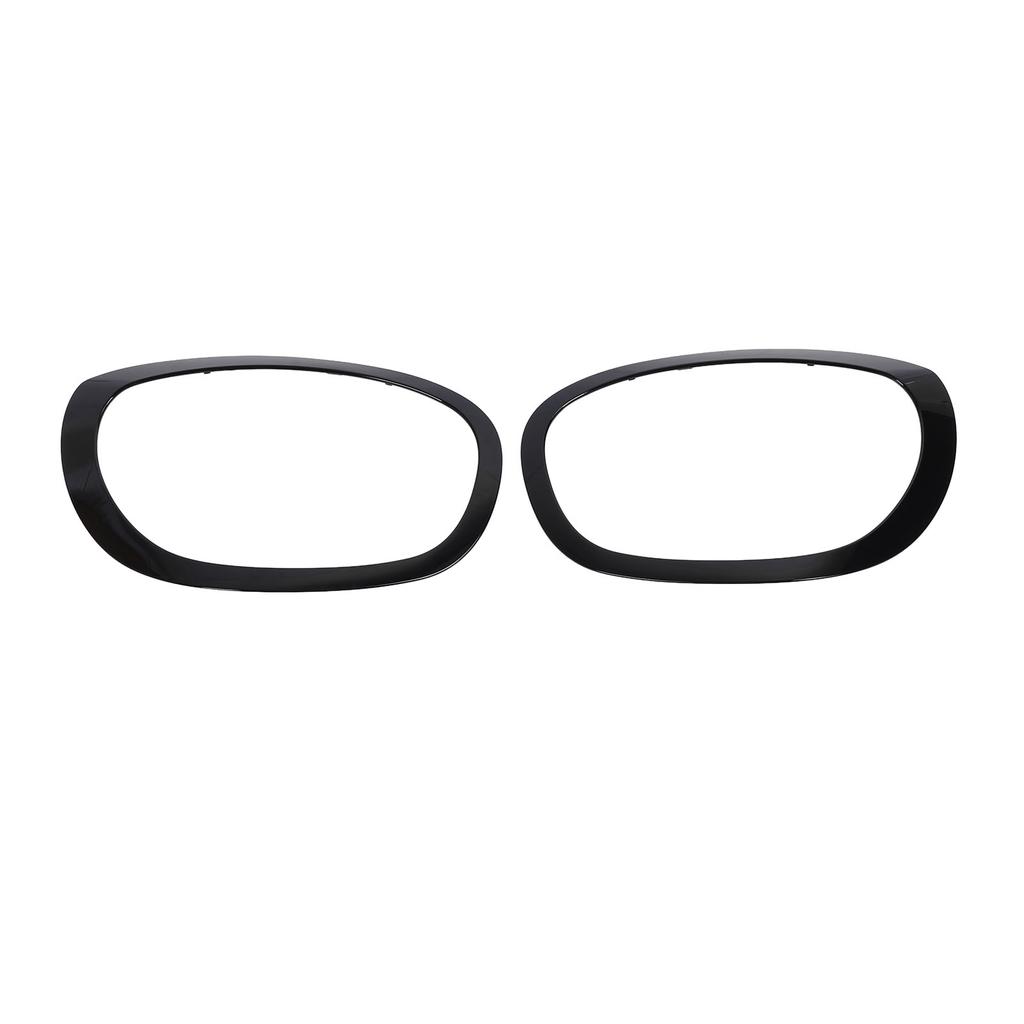 Headlamp Trim Ring Cover 1 Pair Black Headlight Trim Ring Stylish Look 51138739352 Fade Proof for F60 Countryman 2017 To 2024