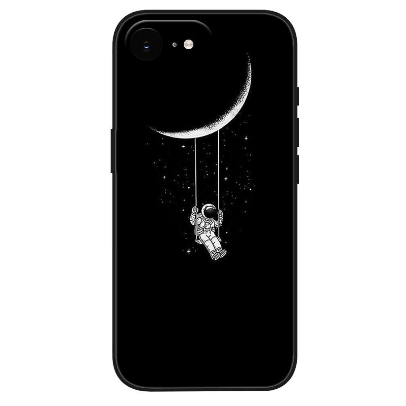 For iPhone 17e Case Silicone Luxury Space Cute Painted Soft Bumper for iPhone 17e 2026 17 e Phone Cover TPU Funda Shockproof