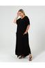 Женское платье большого размера. Юбка больших размеров и платье макси с косым карманом.