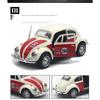 1/32 Scale Beetle Alloy Car Diecasts Metal Classic Toy Model with Pull Back Function Vehicles for Child Gifts