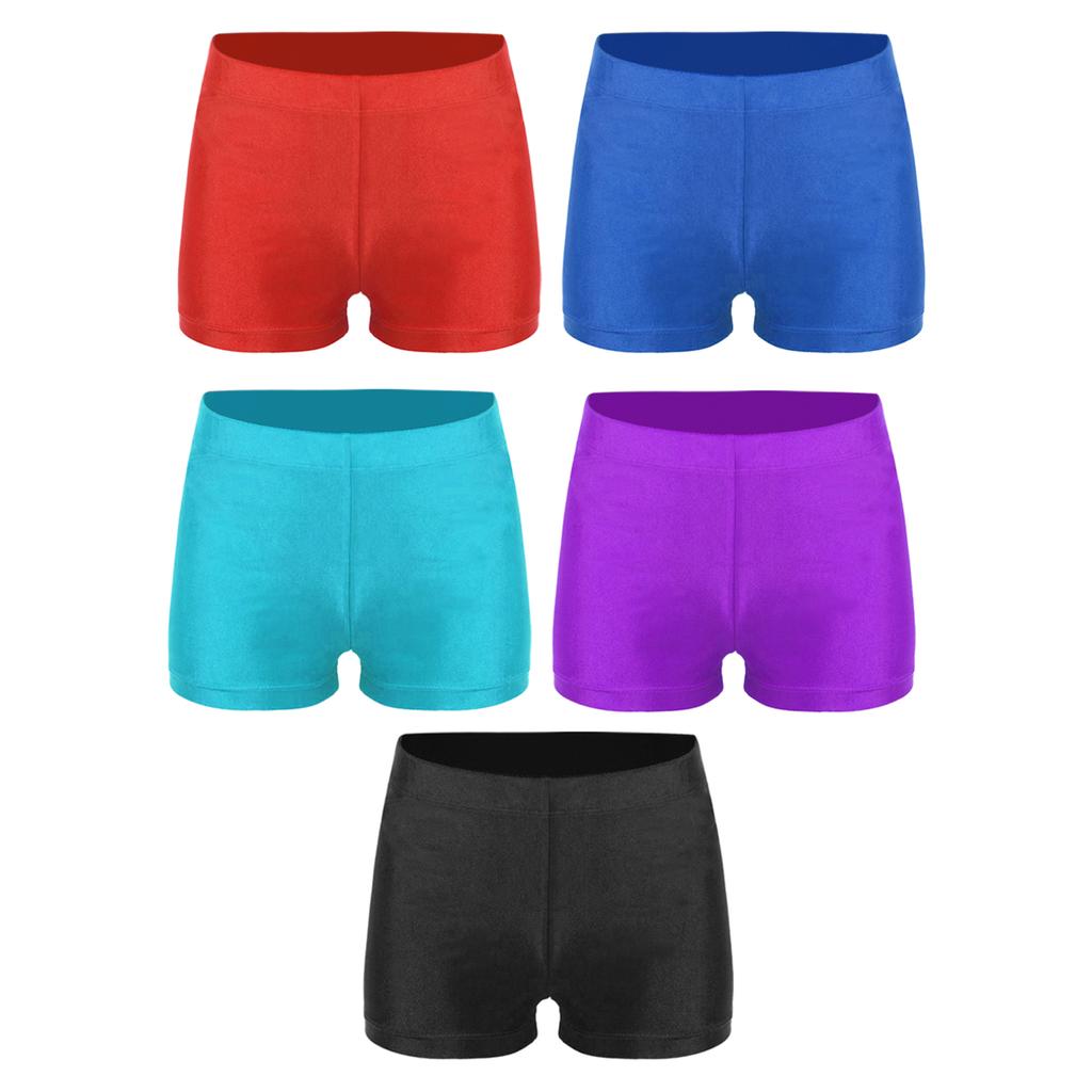Boys Slim Fit Training Hot Shorts Elastic Waistband Gymnastics Dance Running Shorts Bottoms