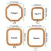 Octagon Wood Grain Needlecraft Stretch Tool Embroidery Hoop DIY Sewing Accessories