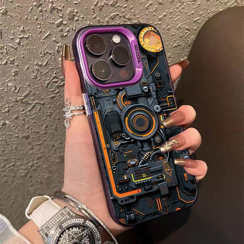 Чехол для телефона с кибернетической печатной платой для iPhone 16 15 14 13 12 11 Pro Max XS X XR 7 8 Plus Mini SE 2020 2022 Ударопрочный Funda