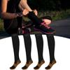 2Pair Sport Compression Stockings Ankle   Copper   Calf Thining Sleeves(Copper Fibre Knee High Stockings Black s M)