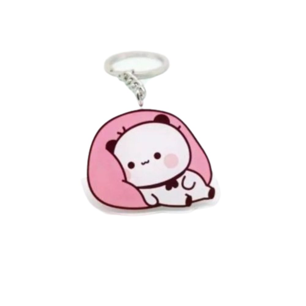 Animal Super Cute Couple Keychain Cartoon Cute Cartoon Bubu Dudu Key Chain Car Keyring