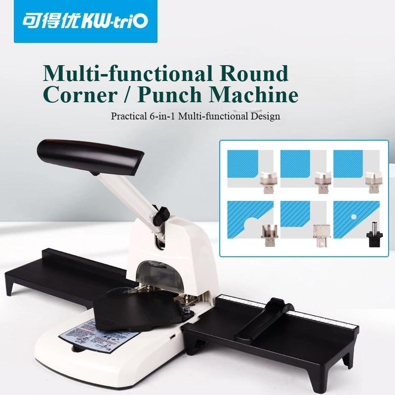 KW-TRIO 9521 Пробивной аппарат для бумаги с круглым углом, тяжелый, многофункциональный, ручной, R3.5-R10, 6 мм, для DIY, офиса и школы