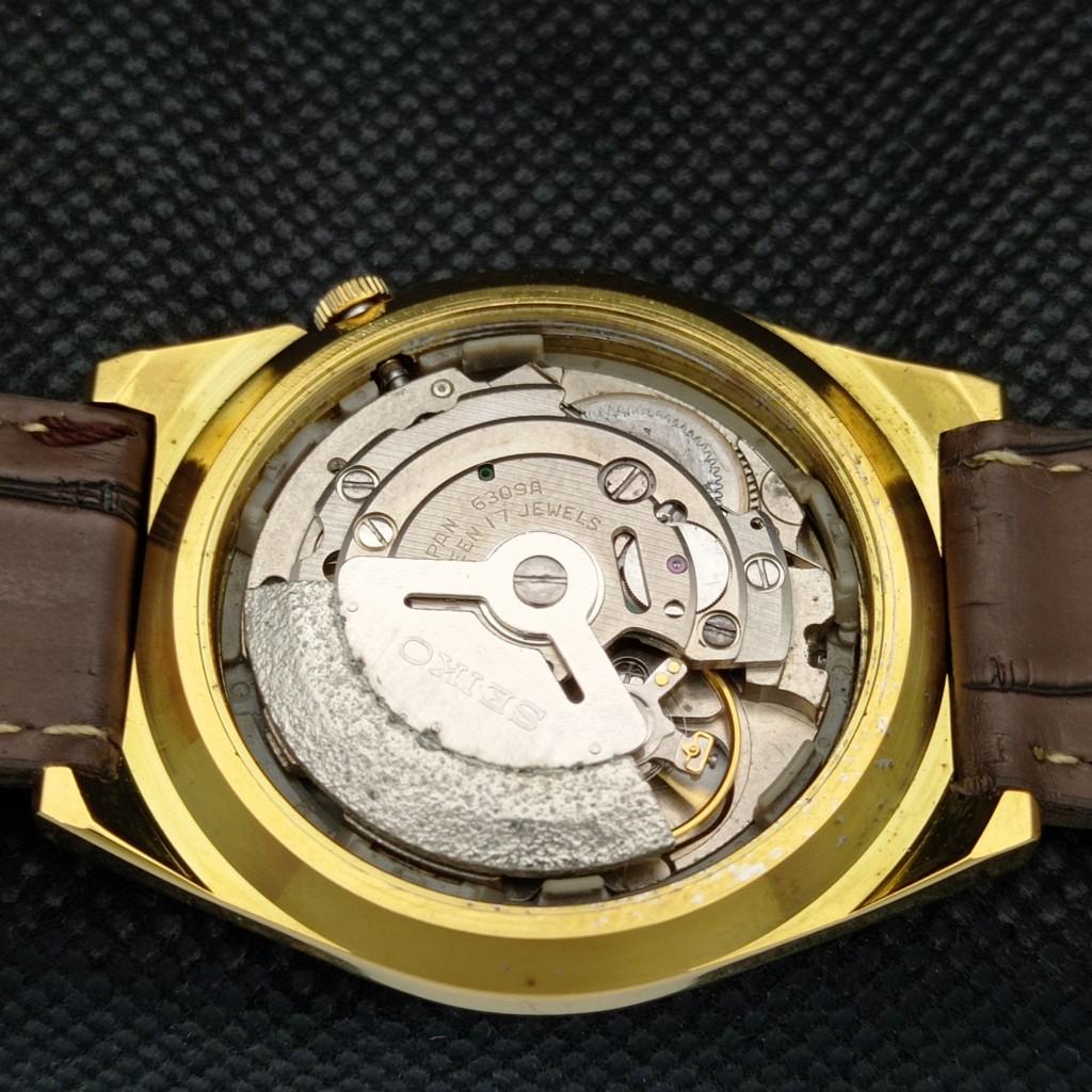 ВОССТАНОВЛЕННЫЕ ВИНТАЖНЫЕ SEIKO 5 AUTO 6309A ЯПОНИЯ МУЖСКИЕ D/D СЕРЕБРЯНЫЕ ЧАСЫ a309508-13