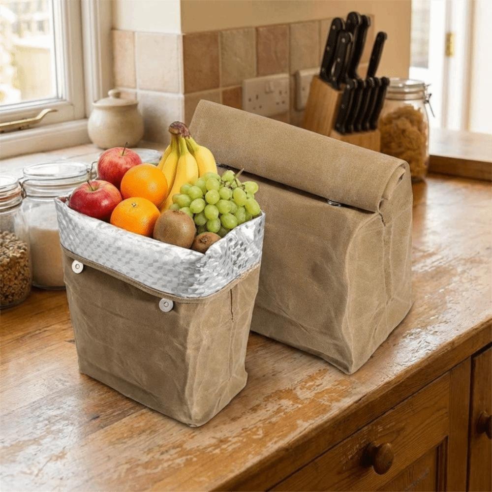 Waterproof Aluminum Foil Ice Bag Large Capacity Lunch Insulated Bag Cooler Bag Camping