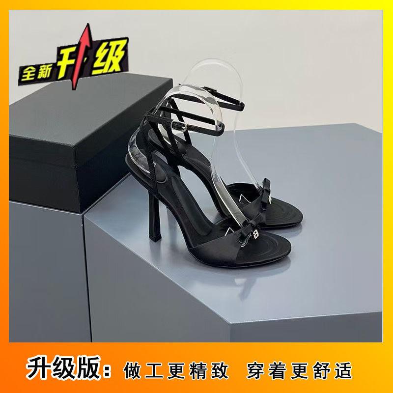 Лето 2025 французские милые туфли-лодочки с бантом, круглым носком и открытым носком на шпильке, женские элегантные феи, высокие каблуки, для улицы