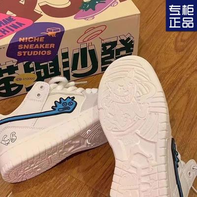 Весна 2024 года, новые маленькие белые туфли на толстой подошве, универсальная детская спортивная и повседневная обувь для школьников, обувь для досок в стиле школьной формы