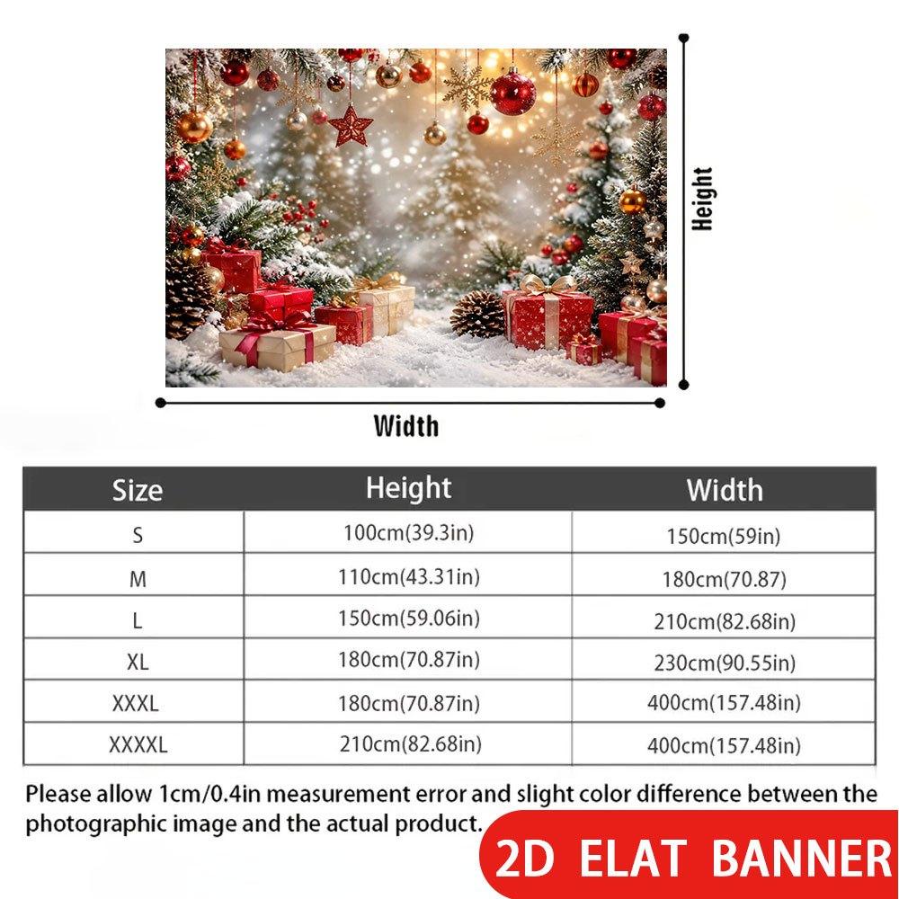 Christmas snow scene themed banner background, suitable for party decoration and interior atmosphere setting