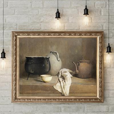 Винтажный деревенский кухонный настенный художественный постер и принты, деревенский дом, лес, нейтральный ботанический Ретро холст, картина для гостиной, искусство