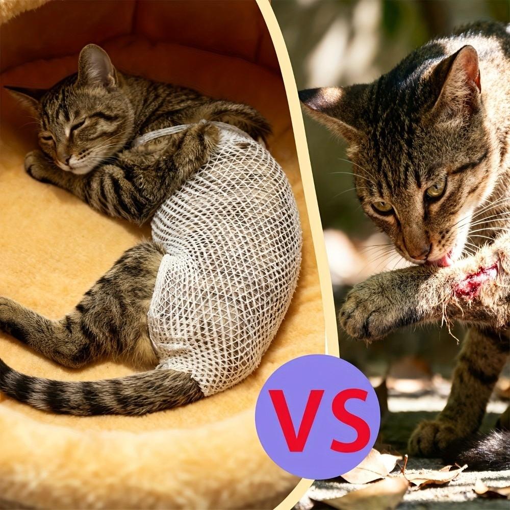 Elastic Pet Protection Cover Breathable Knee Paw Net Sleeve Pet Mesh Bandage Spayed Pet