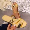 Летние женские тапочки, роскошные кожаные сандалии на плоском каблуке золотого и серебряного цвета, простые пляжные женские тапочки с узким ремешком, обувь для женщин