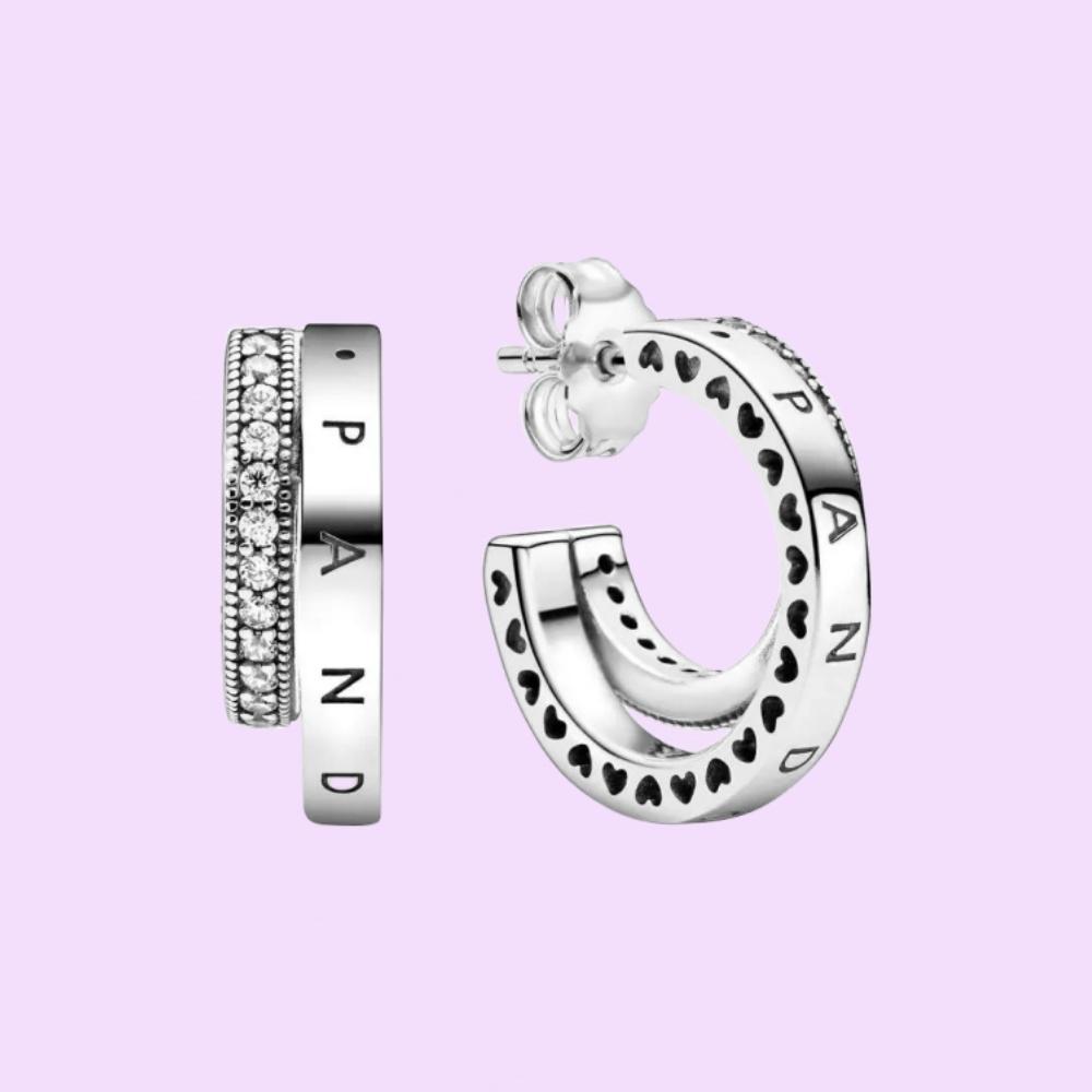 Стерлинговая серьга-пусета в форме сердца для женщин, подарки на день рождения, ювелирные изделия, с тканевым мешочком