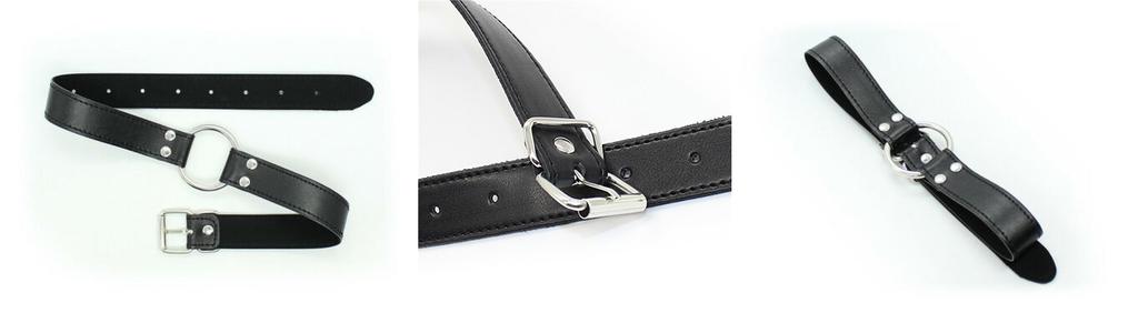 Open steel gag mouth gaper oral leather gadget gift fun DELICIOUSLY