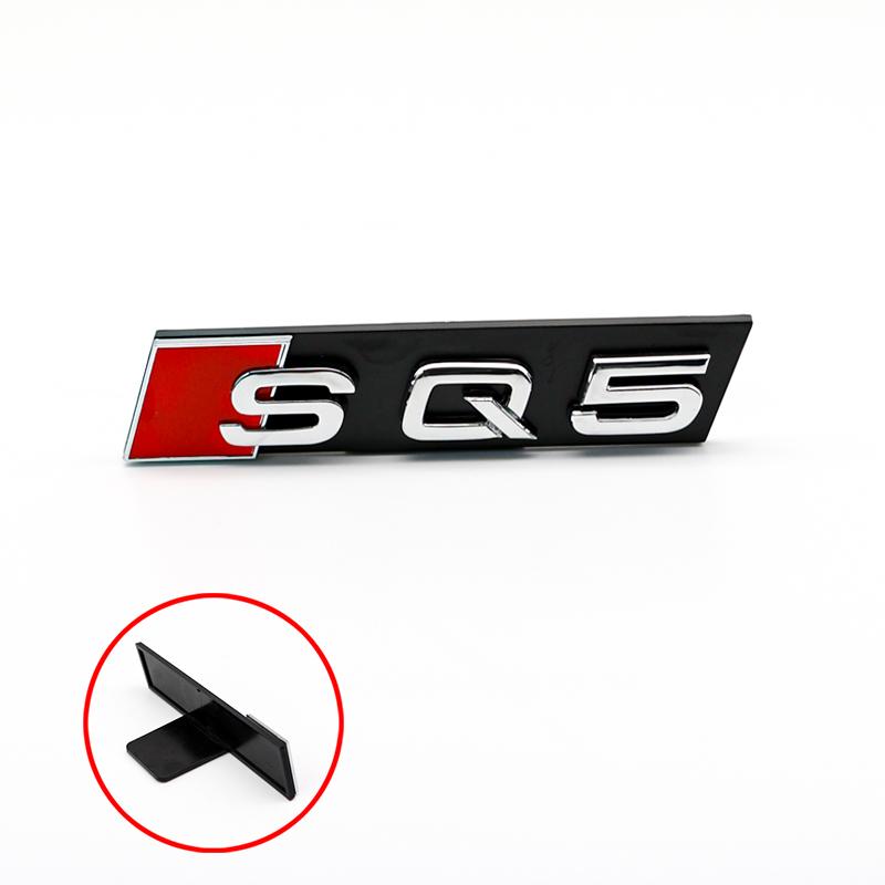 Эмблема на переднюю решетку автомобиля ABS SQ Значок Для Audi SQ3 SQ5 SQ7 SQ8 Логотип Авто Стайлинг Наклейка Декоративные Аксессуары для Модификации