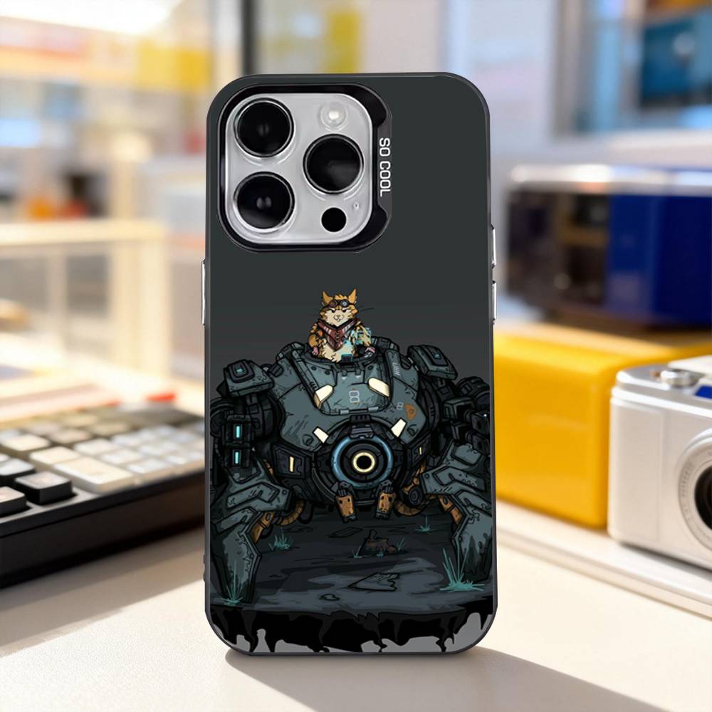 Game O-Overwatch-S Cute Phone Case For iPhone 17,16,15,14,13,12,11,Pro,XS,Max,Plus,Mini,SE4,E IMD Matte Black