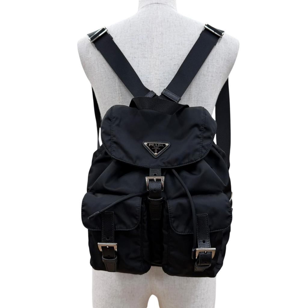 Great PRADA Backpack · Daypack Small Re-Nylon backpack Triangle logo 1BZ677 Used