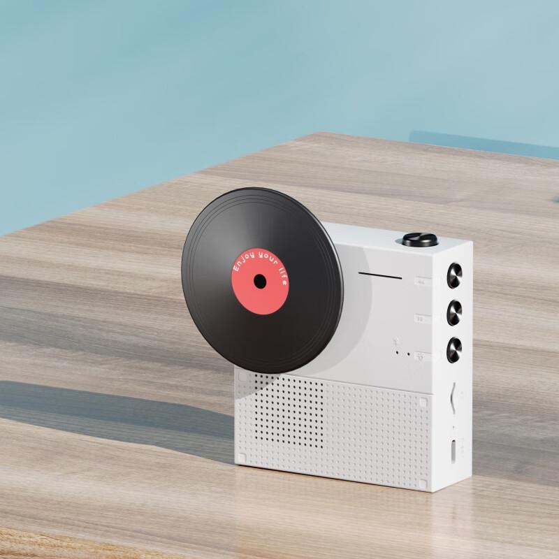 Hyundai Retro Record Player Bluetooth Speaker