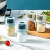 New 1 Pcs Kitchen Portable Tools Pressed Salt Control Shaker Dosing Salt Shaker Sealed Moisture Resistant Glass For Salt Storage