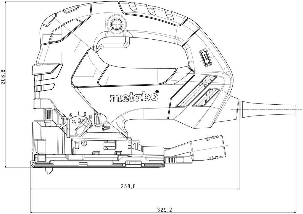 Маятниковый электролобзик Metabo STEB 140 Plus Set