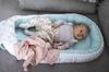 Bellochi Baby Nest Pod Baby Sleep Pod for Newborn - 100% Cotton - 90x60x12cm - with Protective Edges CuMint