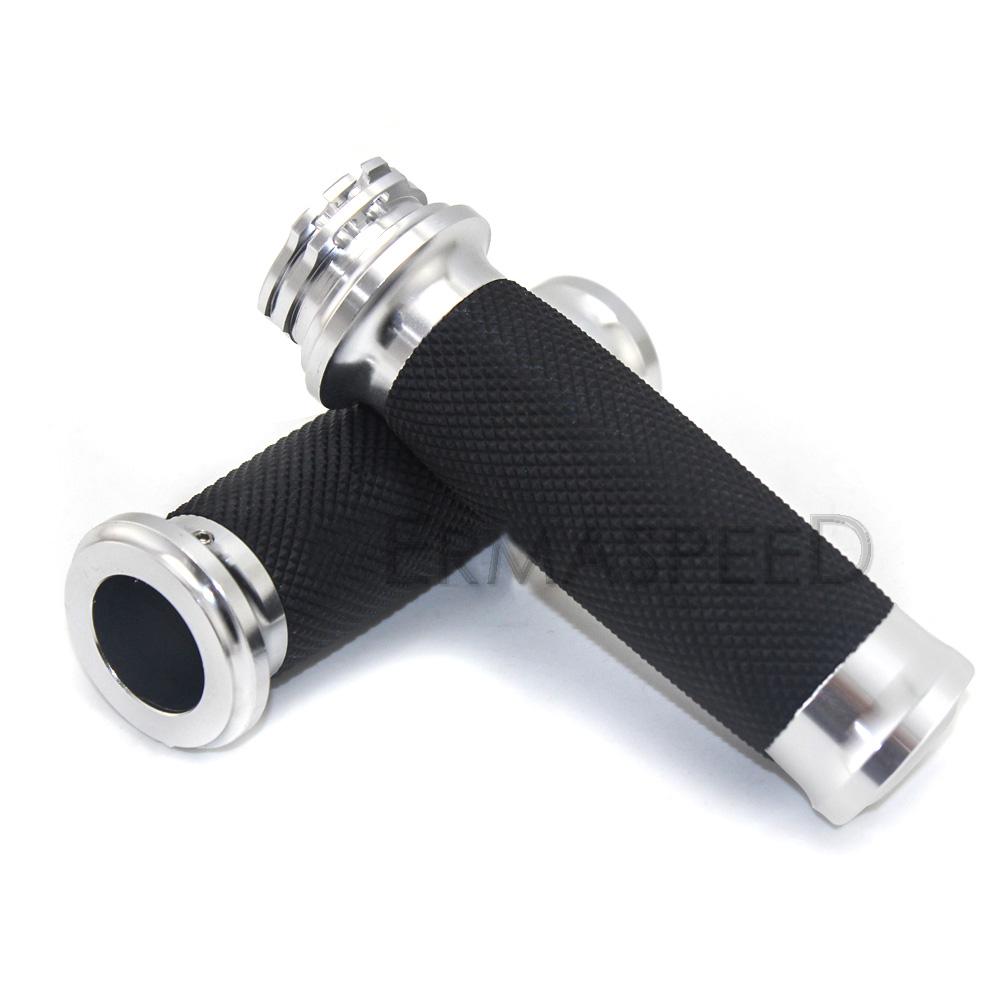 1 пара 25 мм ручки для мотоциклов с ЧПУ, алюминиевые резиновые ручки для скутера, спортивного велосипеда, велосипеда для грязи, мотоцикла