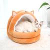 Новое полуоткрытое гнездо для домашних животных L-образной формы с бархатным и утолщенным покрытием для кошек породы сиба-ину для маленьких и средних собак