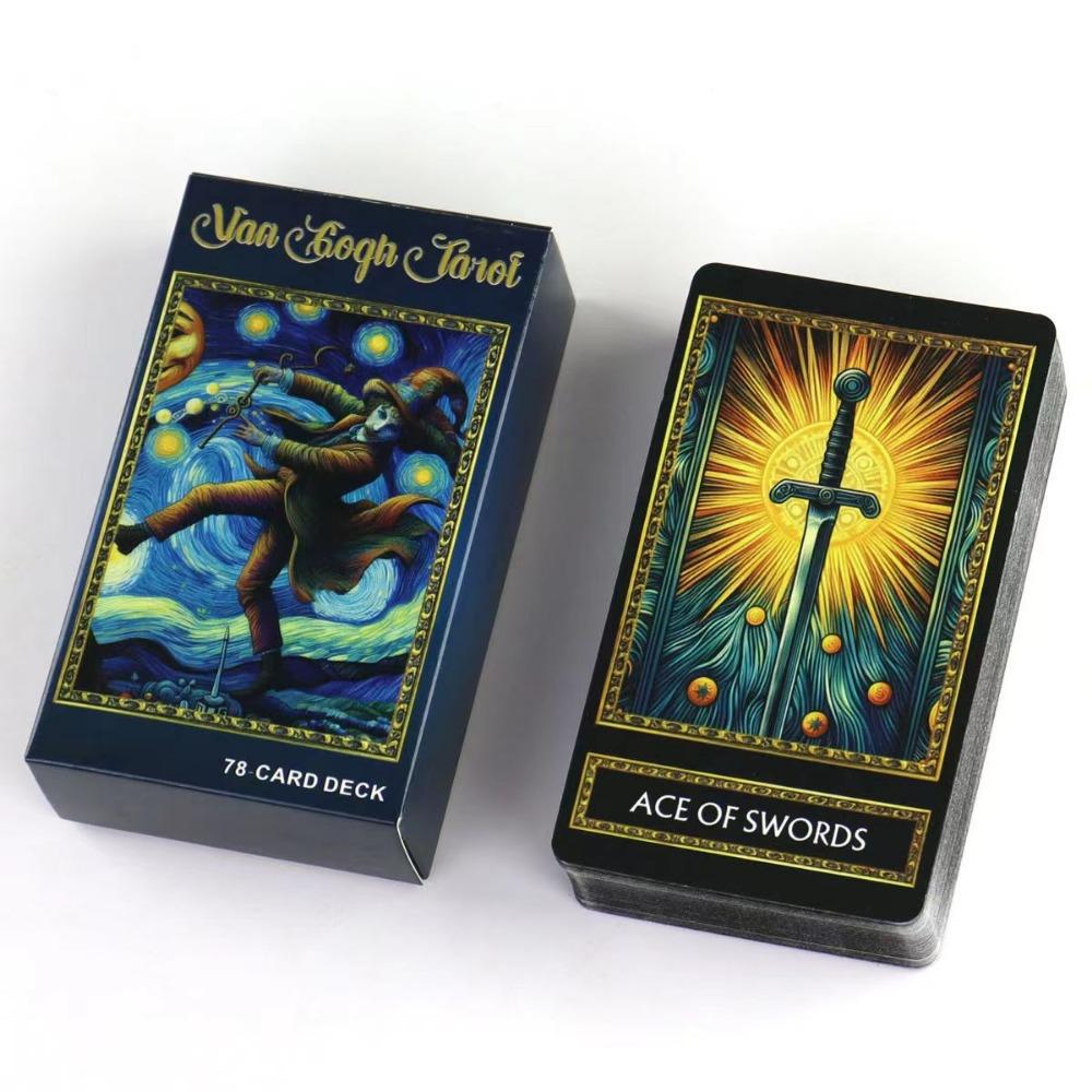 10.3*6cm Van Gogh Tarot Deck 78 Tarot Cards Illustration Divination Wisdom Oracle Cards
