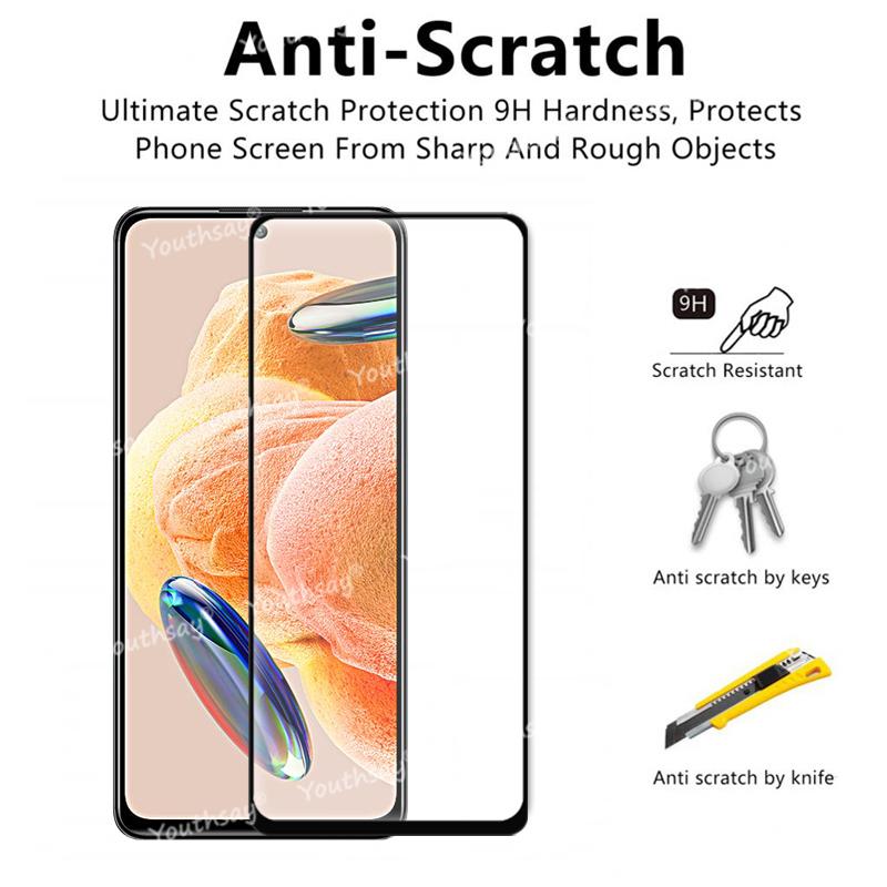 Для Xiaomi Redmi Note 12 Pro Стекло Redmi Note 12 Pro Закаленное Стекло Полный Клей Защитная Пленка для Экрана Redmi Note 12 Pro Plus Стекло