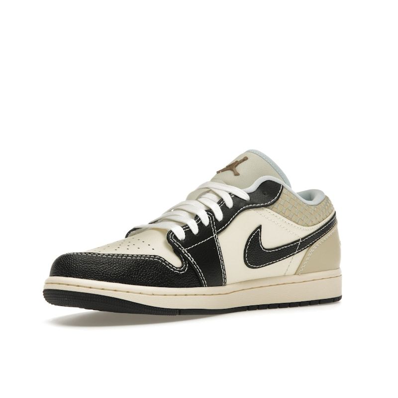 Air Jordan 1 Low SE Coconut Milk Black Мужские кроссовки Cream Muslin Team-Gold HQ3437-101