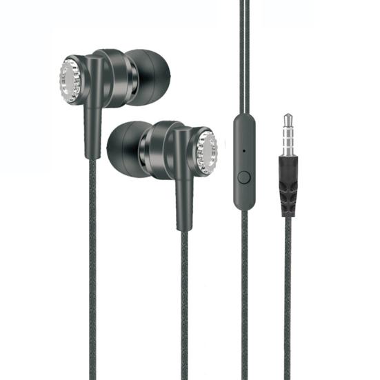 L104 Универсальные 3,5-мм динамические проводные спортивные наушники-вкладыши с тяжелыми басами и микрофоном