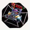 Dragster Race Car with Fiery Engine - Cool Automotive ArtworkUmbrella, Portable 3-Fold Compact Umbrella for Men & Women Gift
