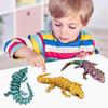 3D Lizard Simulation Model Action Toy Desktop Decor Realistic Looking Vibrant Color Animal Theme Lizard Fidget Toy Photography Prop