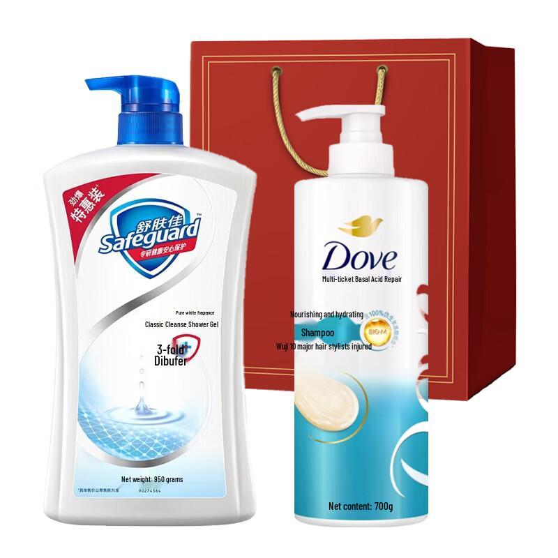 DOVE Увлажняющий набор: Шампунь и гель для душа
