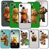 Чехол для телефона Cover для iPhone 17 Pro Max 16 15 14 13 12 11 Pro Max Plus 17AIR Ударопрочный Мягкий ТПУ Корпус Смешной Мишка Тэдди Fundas Сумка