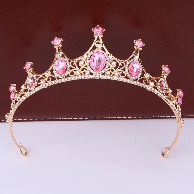 Ретро Корона Барокко Корона Тиара Принцесса Сценическое Выступление Повязка на Голову Корона для Именинницы Аксессуары для Волос