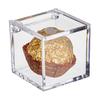 Прозрачные акриловые коробки, маленькие квадратные кубические контейнеры с крышкой, пластиковый органайзер для хранения конфет, таблеток, крошечных ювелирных изделий